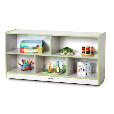 Jonti-Craft Rainbow Accents Toddler Single Mobile Storage Unit, Key Lime Green 0324JCWW130